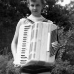 Florence with her accordian